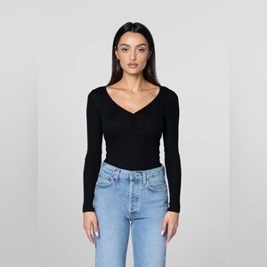 BELEN‎ CLAUDIA - BLACK LONG SLEEVE Sz M